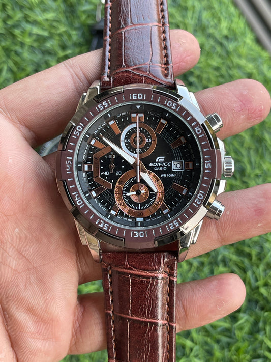 RC Casiio Edifiice Chronograph – Brown Leather Edition