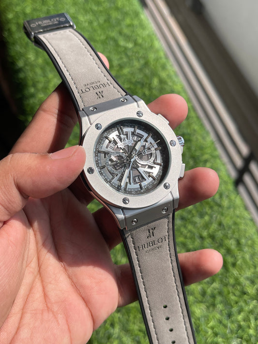 RC Hublt Luxury Skeleton-Dial Sports Watch