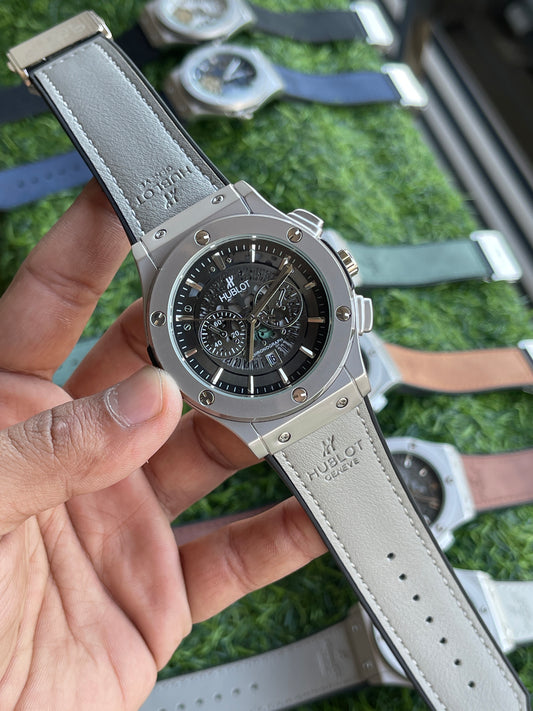 RC Hublt Skeleton Chronograph – Grey Strap