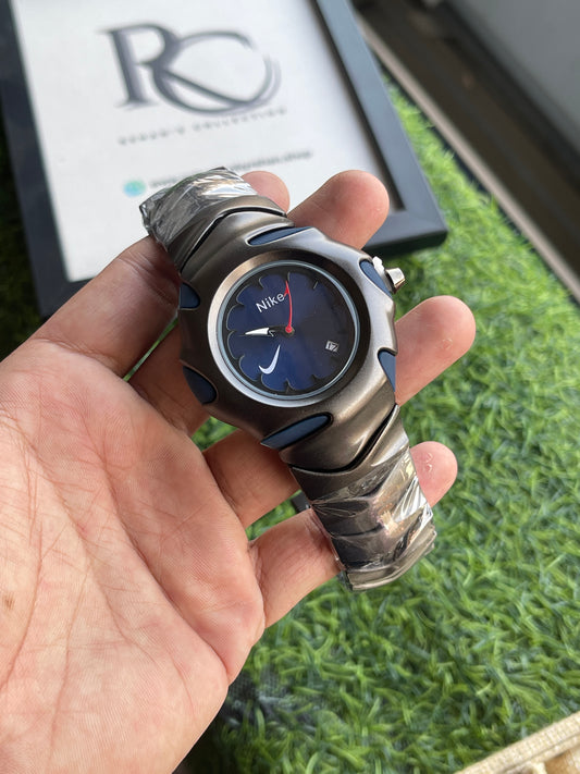 RC Nikee Sporty Analog Date Watch – Black & Blue