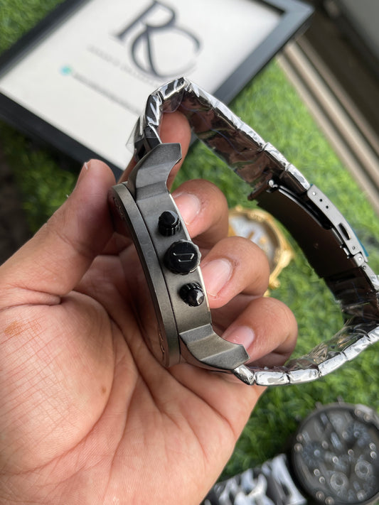 RC Diiesel Mega Chief Dual-Time Chronograph β Black Stainless Steel Edition