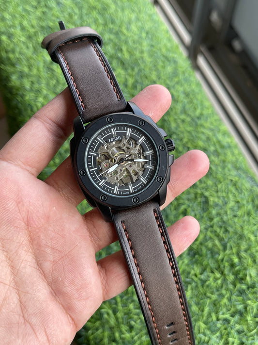 RC Fossiil Men’s Automatic Skeleton Watch