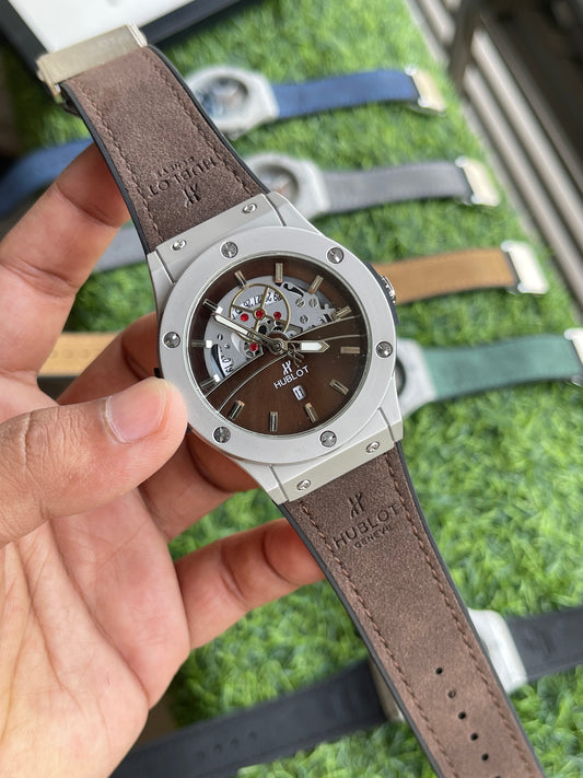RC Hublt Luxury Skeleton-Dial Sports Watch
