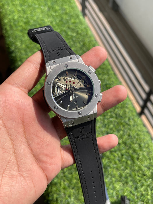 RC Hublt Luxury Skeleton-Dial Sports Watch