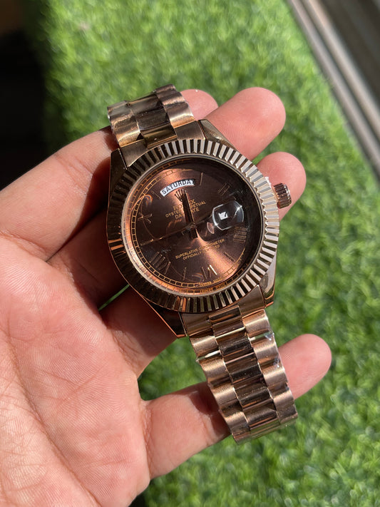 RC RLX Day-Date premium quality chain watch