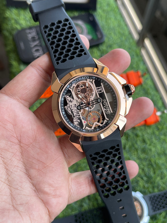RC Jaacob & Co. Epic X CR7 Skeleton Edition (rose gold-black)
