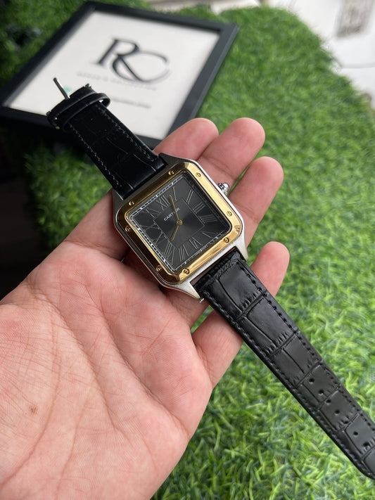 RC X Cartiier Santos-Style Square Luxury Watch