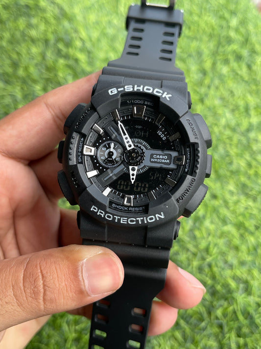 RC X G-SHOK GA-110 – Black Analog-Digital G-Shock Style Watch