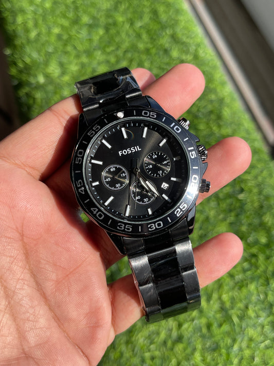 Fossiil Black Chronograph Stainless Steel Men’s Watch