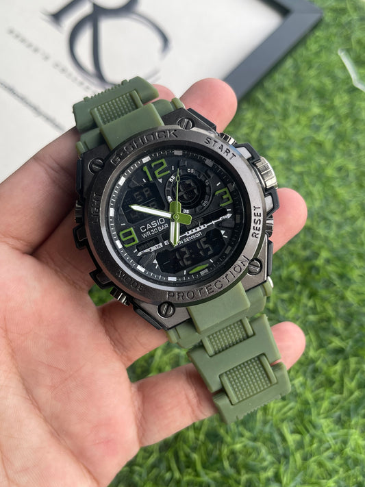 RC X Casiio G-Shock Twin Sensor Analog-Digital Sport Watch