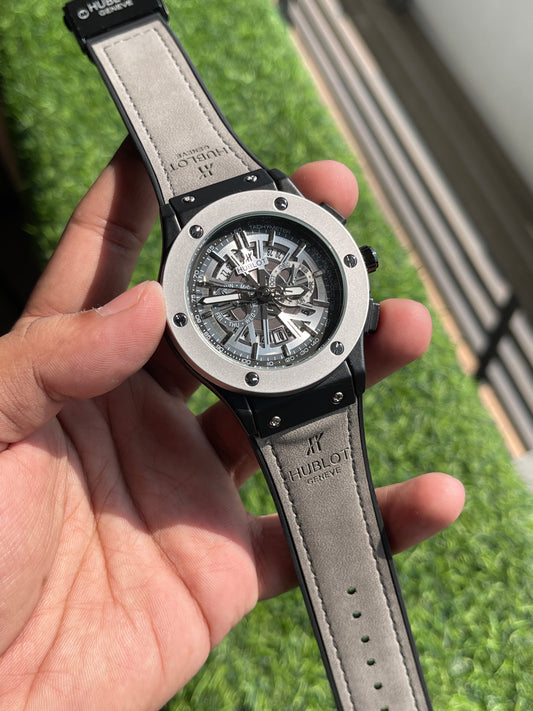 RC Hublt Luxury Skeleton-Dial Sports Watch