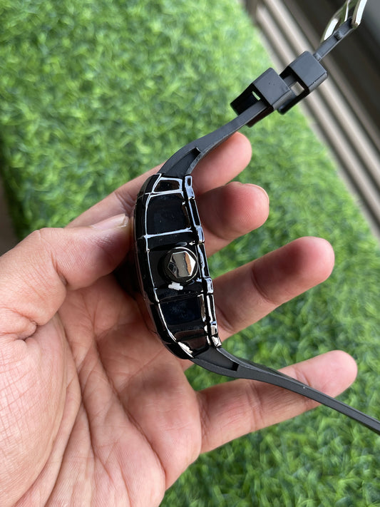 RC Richaard Miille – Black Skeleton Quartz Watch