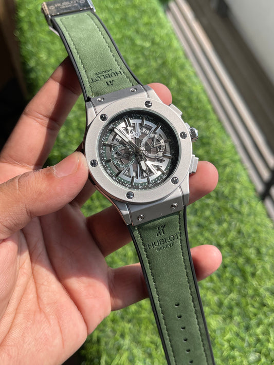 RC Hublt Luxury Skeleton-Dial Sports Watch