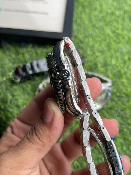 RC RLX Yacht-Master Silver with black Edition