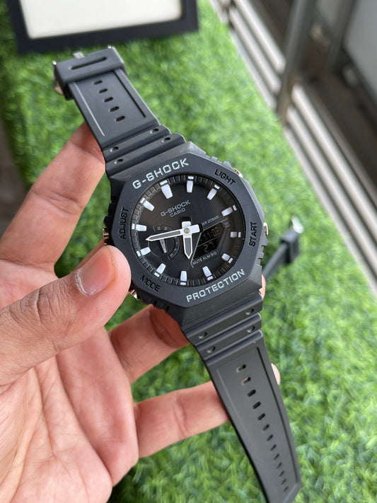 RC Casiio G-Shok GA-2100 Black Dial White Marker Edition