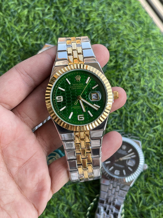 RC RLX Oyster Perpetual Land-Dweller – Two-Tone Green Dial Edition