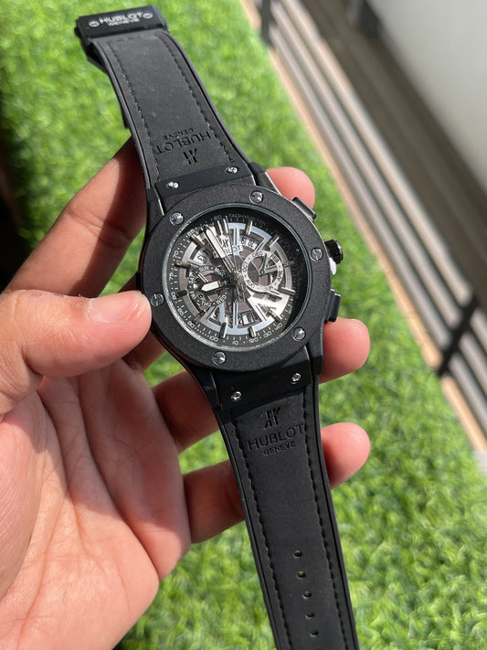 RC Hublt Luxury Skeleton-Dial Sports Watch