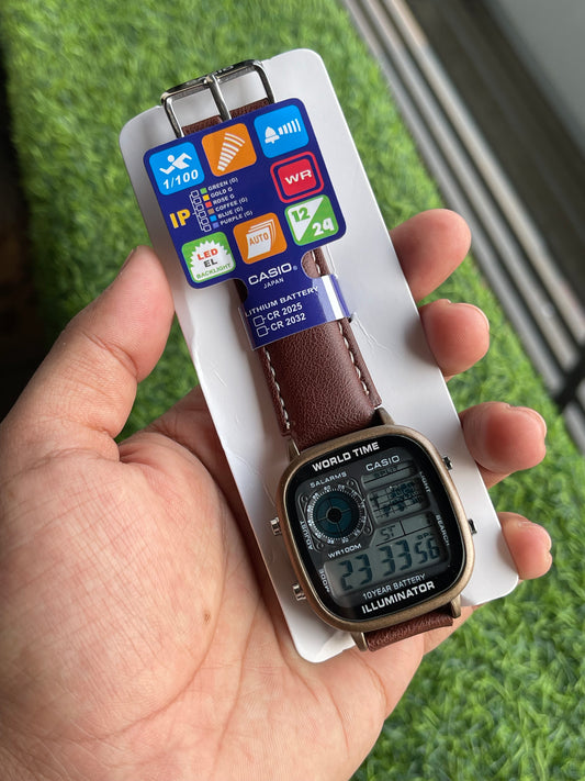RC Casiio World Time Illuminator Digital Watch