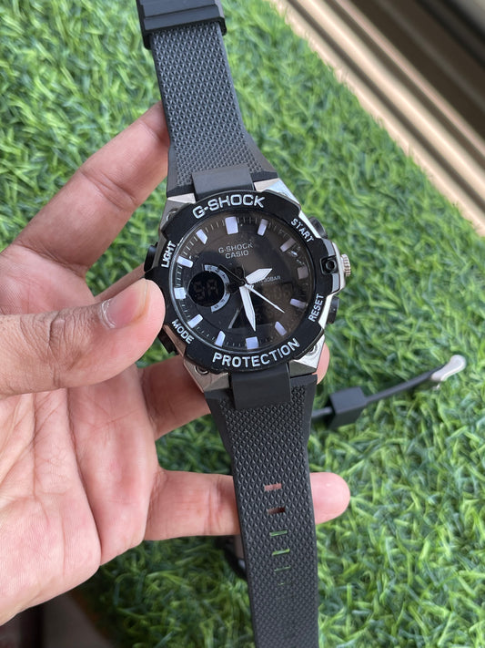 RC G-Shok Style Analog-Digital Men’s Watch | Black Sport Edition