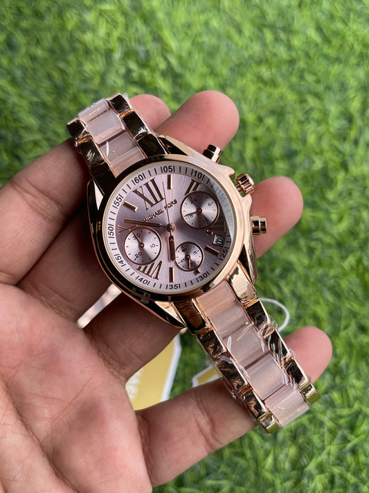 RC Miichael Kors Classic Chronograph β Rose Gold & Pink Ceramic
