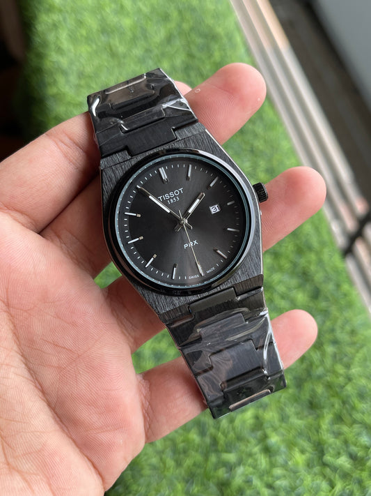 RC Tisst PRX Quartz – Full Black Stainless Steel Watch