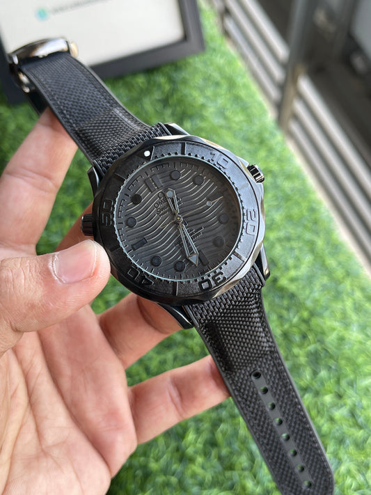 RC Omegaa Seamaster Diver Style – Black Wave Dial Edition