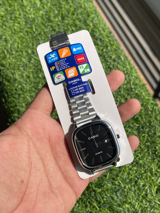 RC Casiio Classic Black Dial Quartz Watch