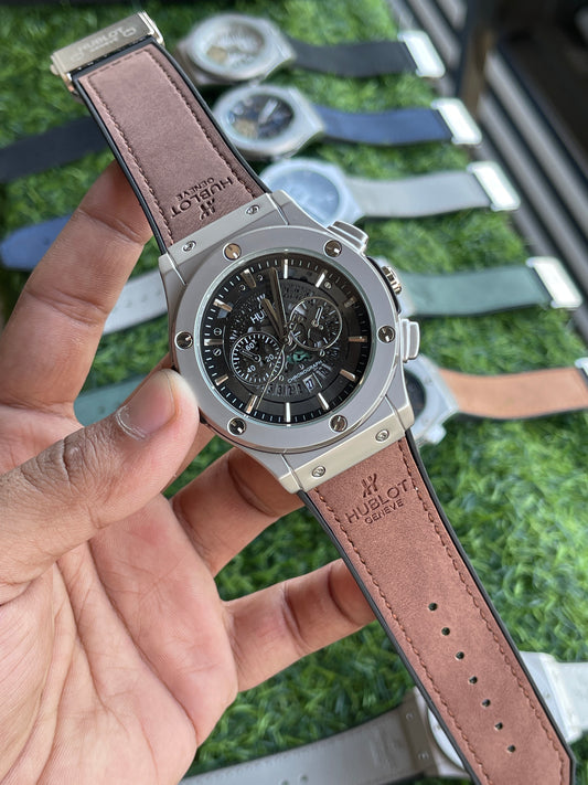 RC Hublt Skeleton Chronograph – Brown Strap