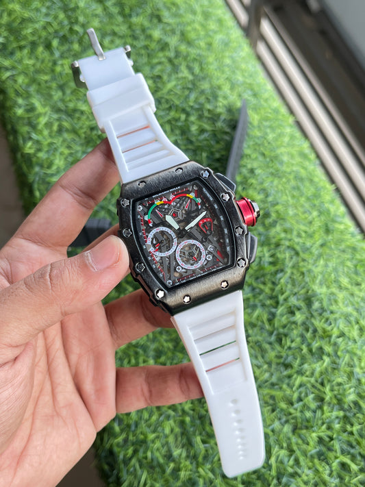 RC Richaard Miille – White Rubber Strap Edition