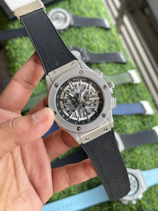 RC Hublt Luxury Skeleton-Dial Sports Watch