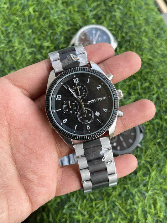 RC CK Black Dial Chronograph Wristwatch