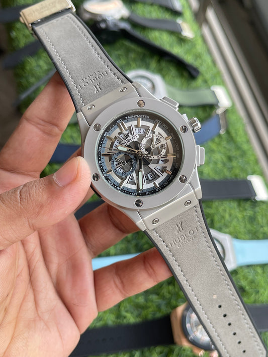 RC Hublt Luxury Skeleton-Dial Sports Watch