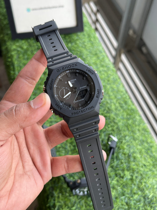 RC Casiio G-Shok GA-2100 All-Black Stealth Dial Watch