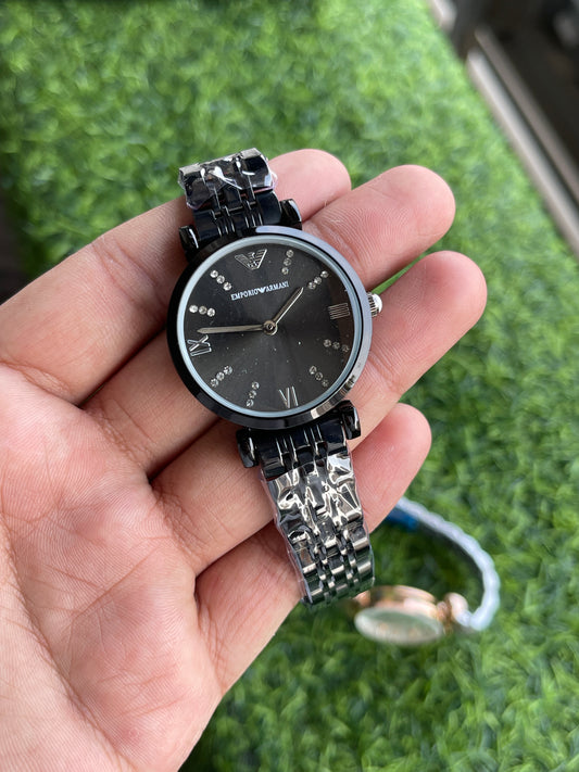 RC Emporiio Armanii Women’s Black Dial Watch