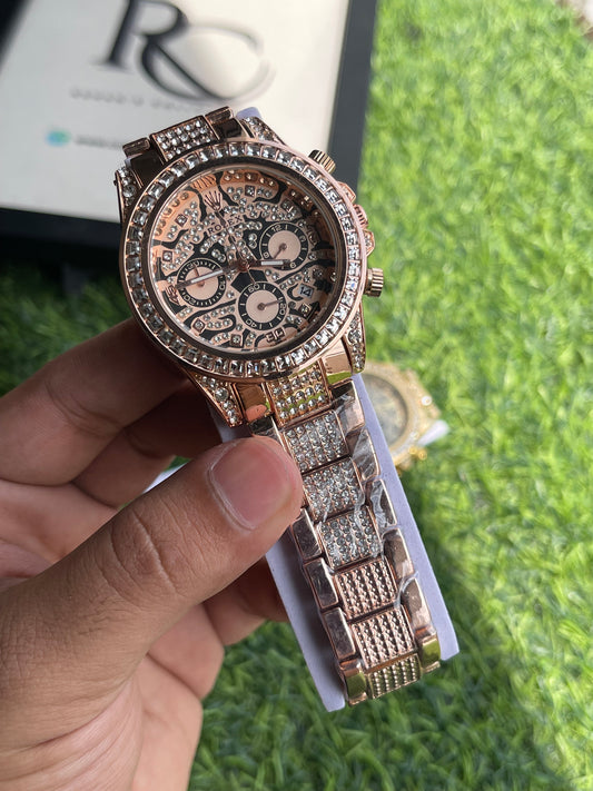 RC X RLX Tiger Edition – Diamond Chronograph (Rose Gold)