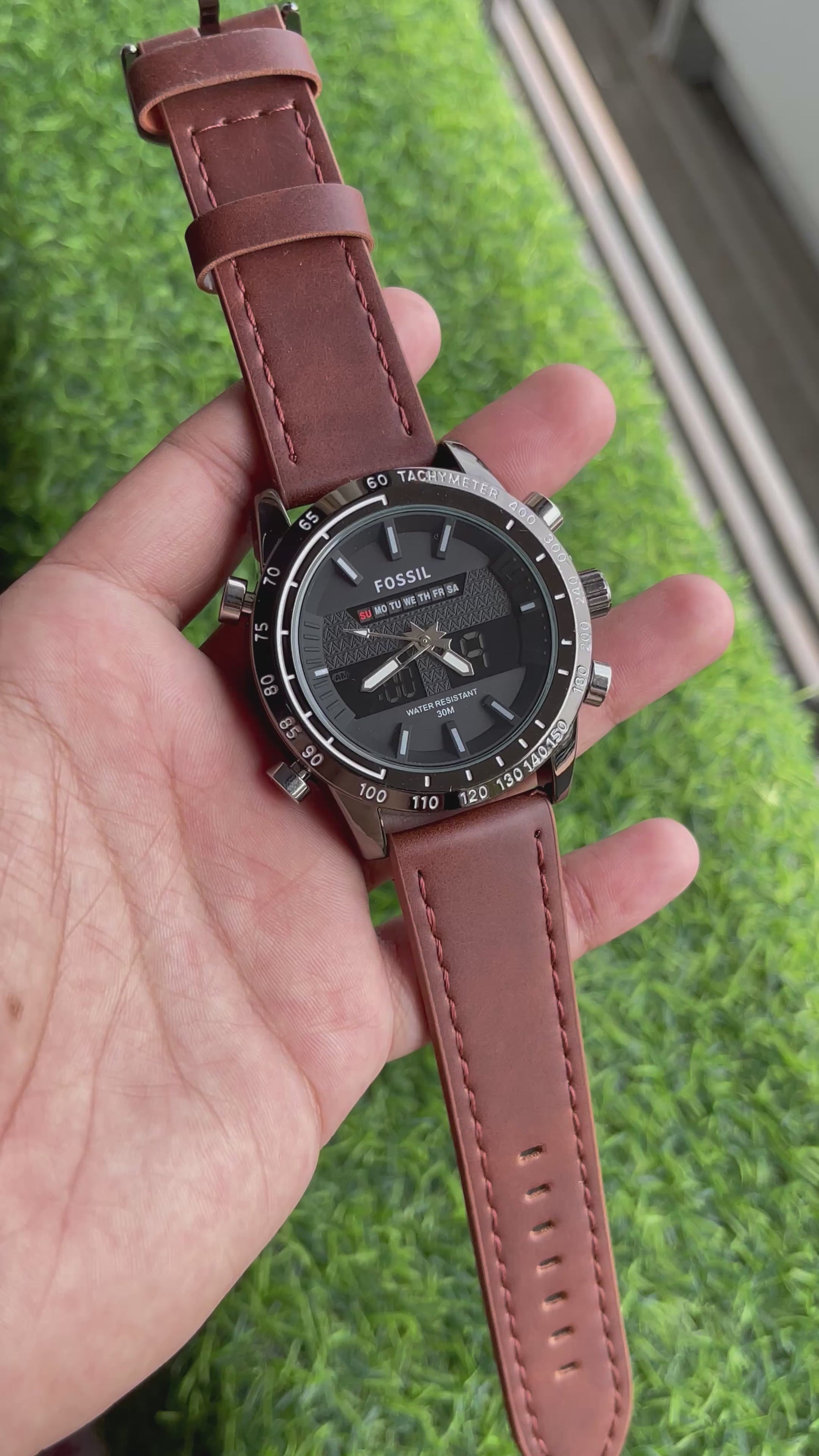 RC Fossiil Digital + Analog premium watch
