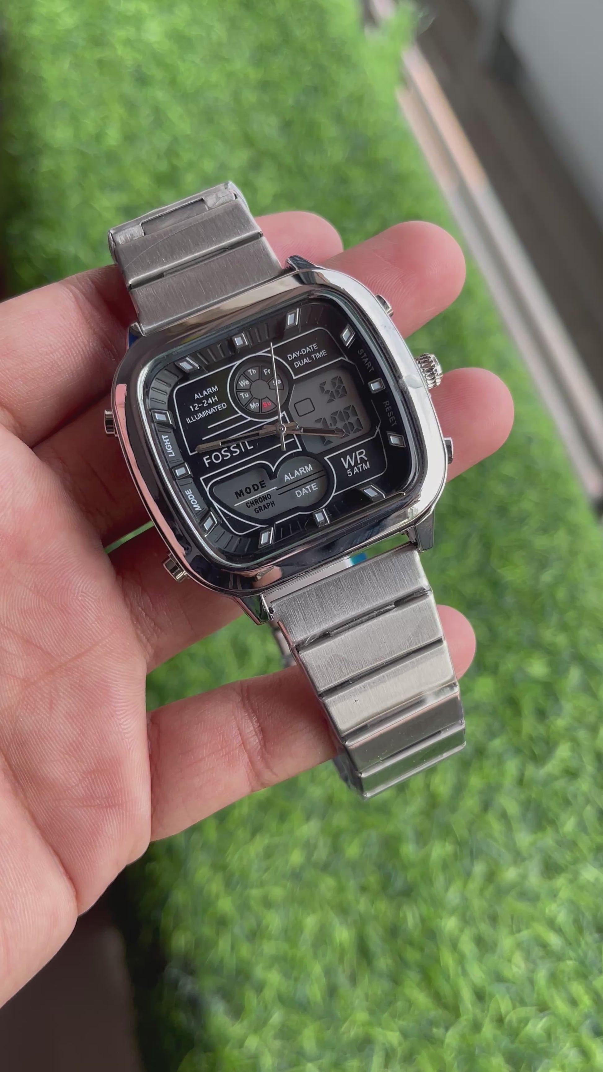 RC Fossiil Digital + Analog premium quality chain watch