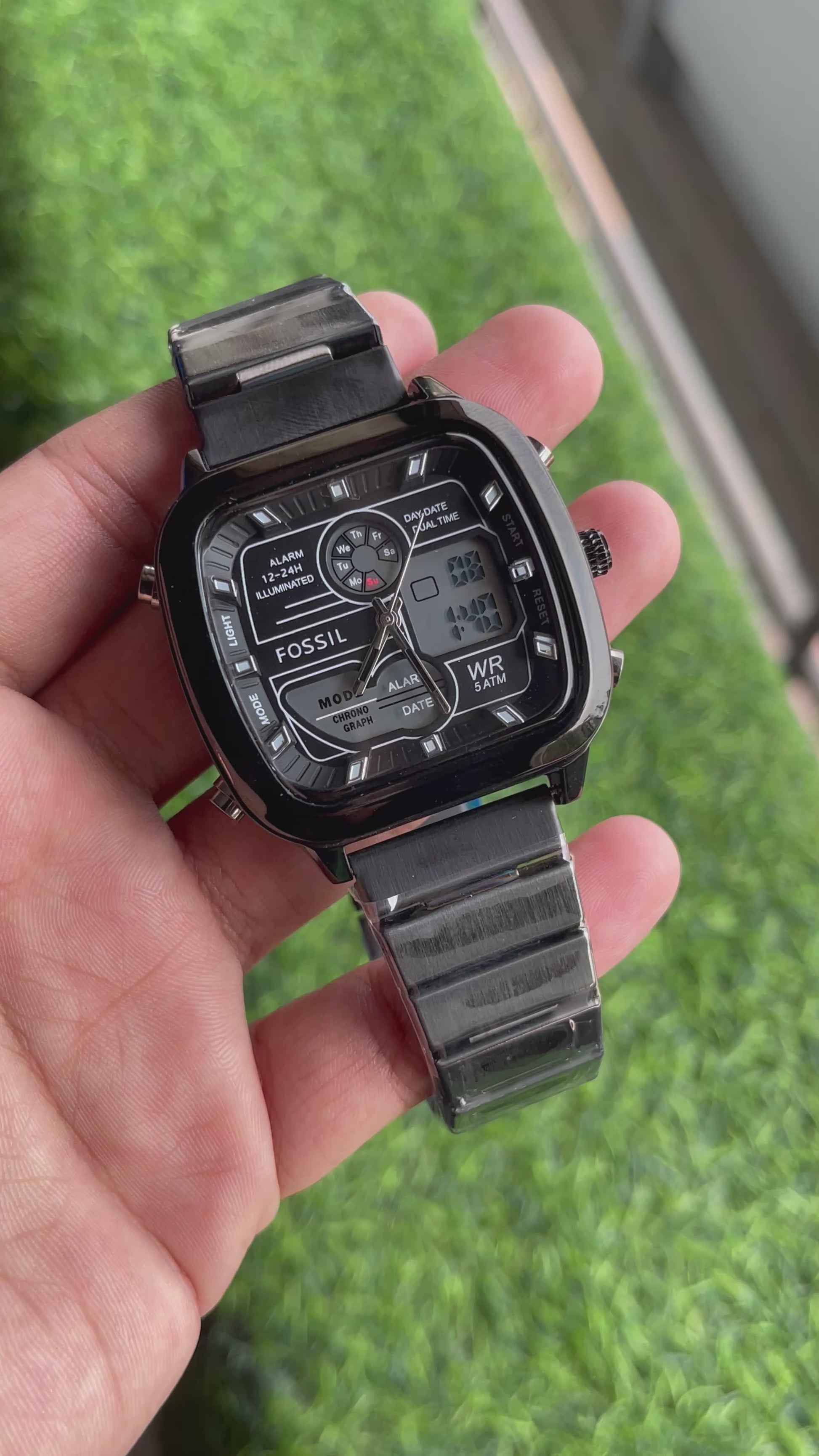 RC Fossiil Digital + Analog premium quality chain watch