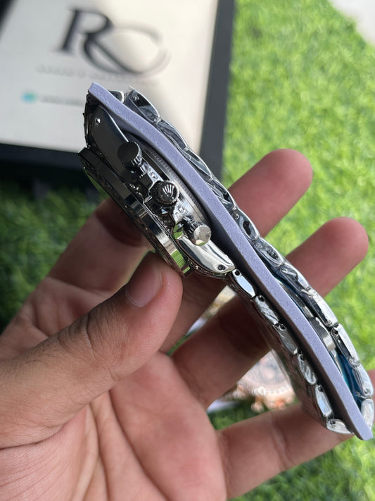 RC X RLX Tiger Edition – Diamond Chronograph (Silver)