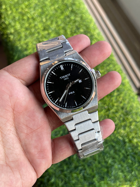 RC Tisst PRX Quartz – Black Dial Stainless Steel Watch