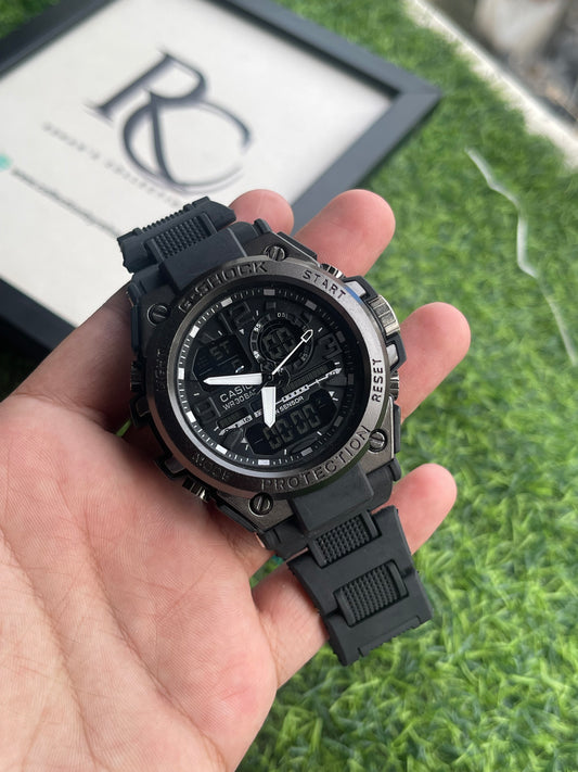 RC X Casiio G-Shock Twin Sensor Analog-Digital Sport Watch