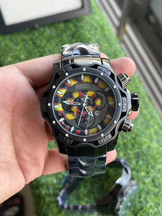 RC Inviicta Reserve Python Blaze Chronograph