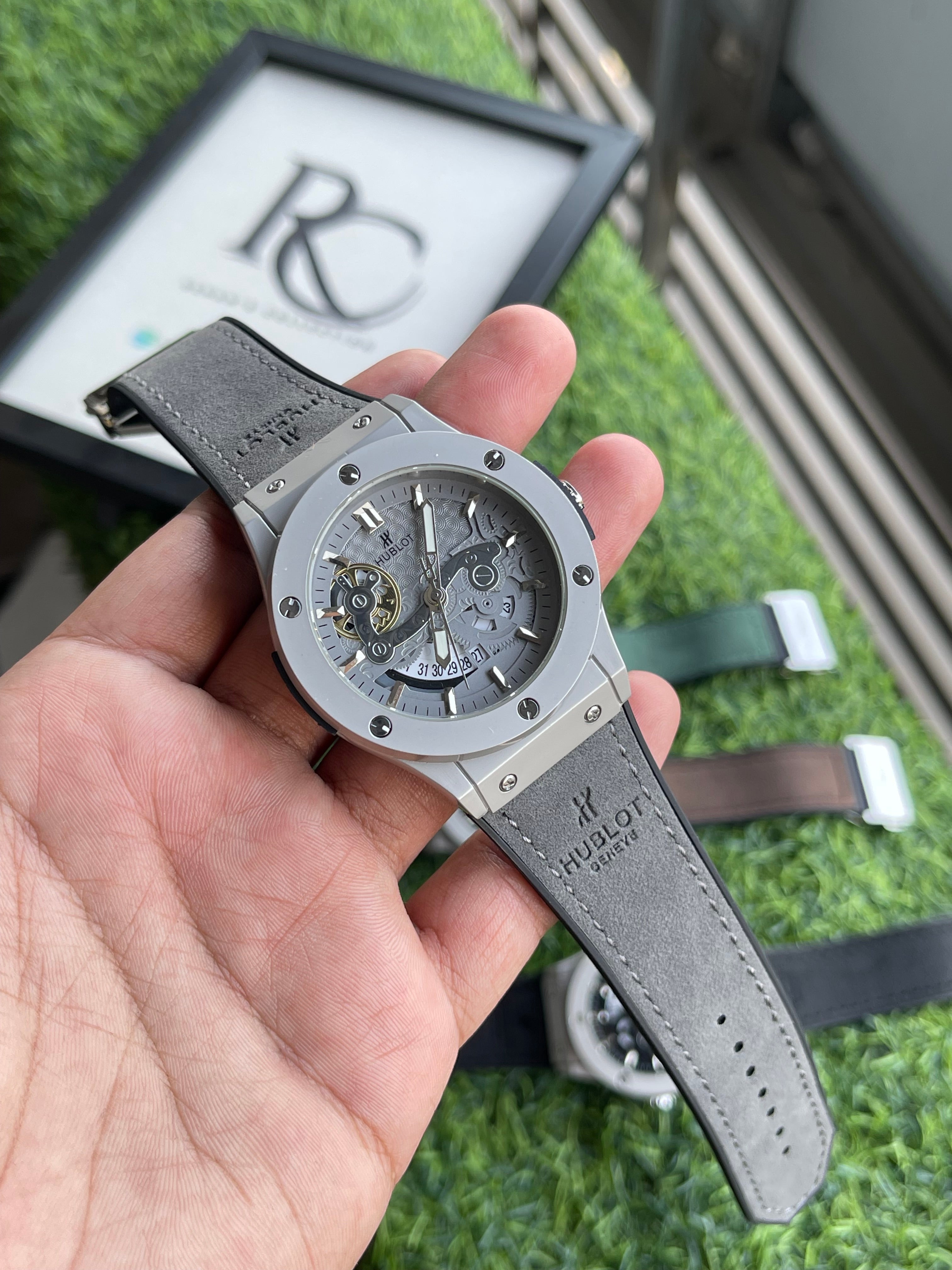RC Hublt Classic Fusion Grey Skeleton Edition – Rehan's Collection