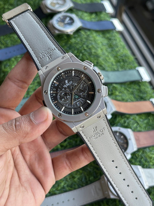 RC Hublt Skeleton Chronograph – Grey Strap