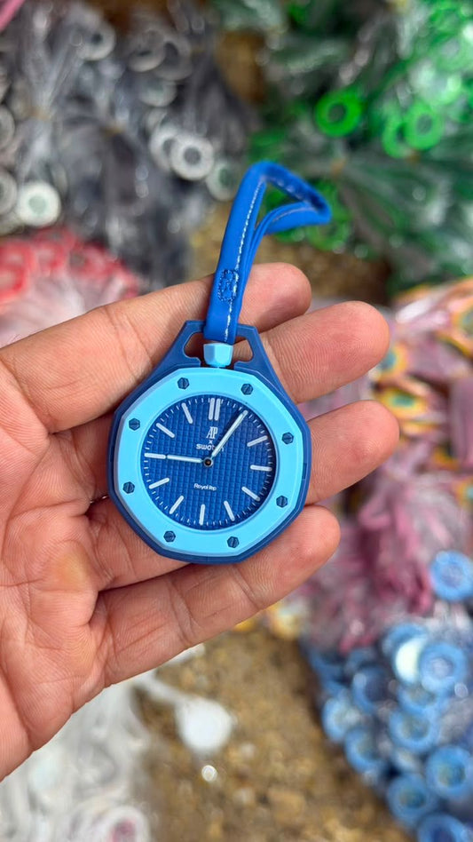 RC Swaatch × AP Royal Pop Edition Keychain Watch – Ocean Blue Edition