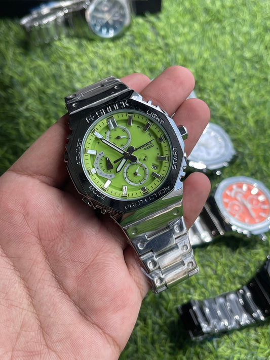 RC X G-SHOK Royal Steel Chronograph (green dial)