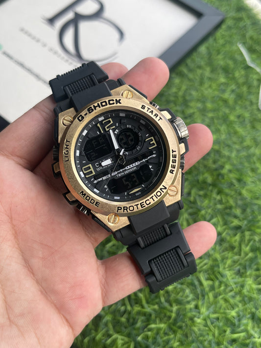RC X Casiio G-Shock Twin Sensor Analog-Digital Sport Watch