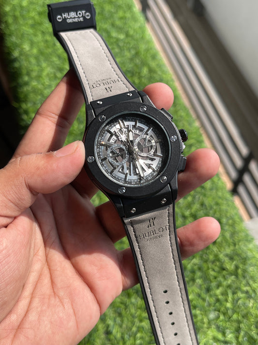 RC Hublt Luxury Skeleton-Dial Sports Watch