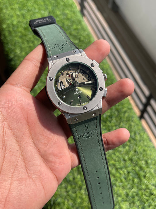 RC Hublt Luxury Skeleton-Dial Sports Watch