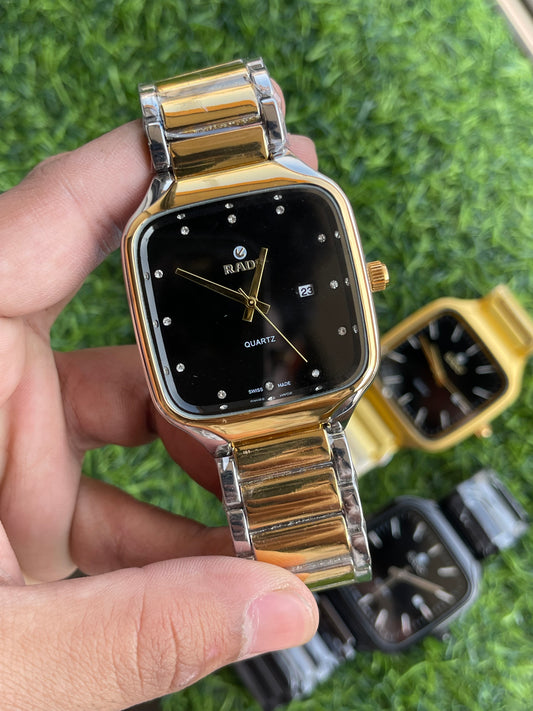 RC RAADO Premium Classic Timepiece – Gold & Black Edition